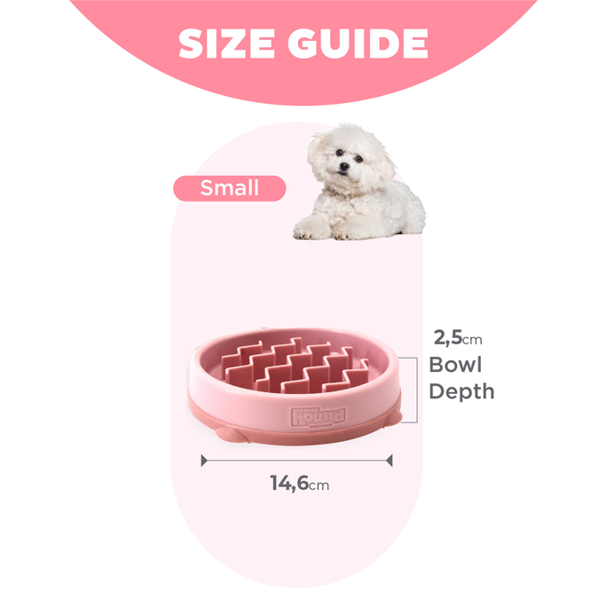 OUTWARD HOUND Fun Feeder Wave, Rozā, S, Lēnēšanas bļoda, 1 gab. - 4