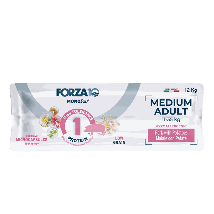 FORZA10 Monodiet Medium Adult Ar Cūku Un Kartupeļiem, Suņiem sausā barība, 12 kg - 3