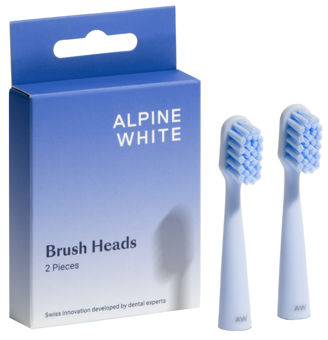 ALPINE WHITE Replacement elektriskās zobu birstes uzgaļi, 2 gab. - 1