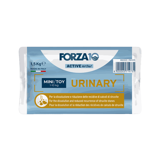 FORZA10 Active VetDiet Urinary Mini/Toy sausā barība, 1.5 kg - 2