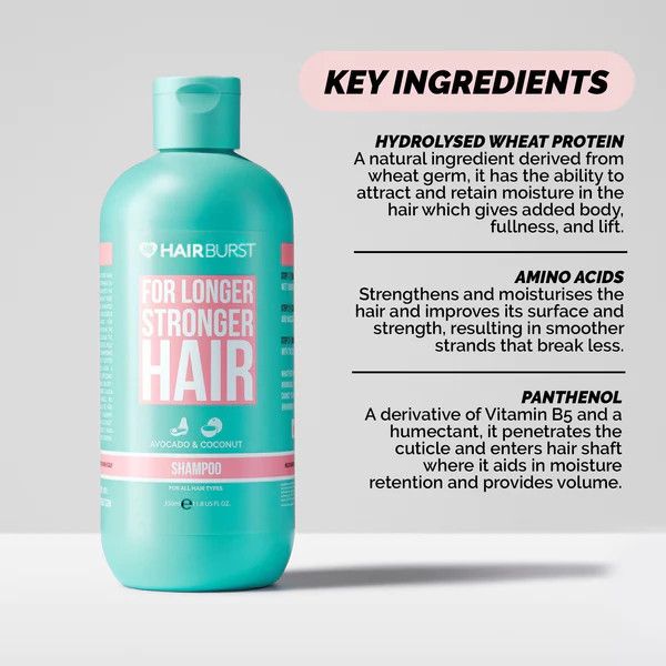 HAIRBURST for Longer Stronger Hair šampūns, 350 ml - 4