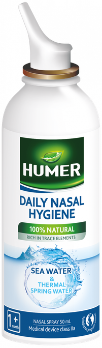 HUMER Deguna Dobuma Ikdienas Higienai Ar Termālo Ūdeni deguna aerosols, 50 ml - 1