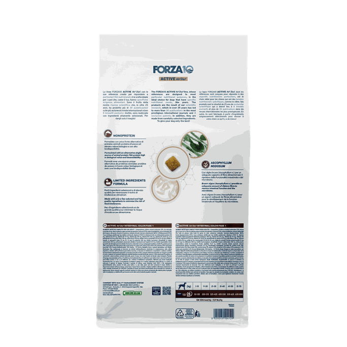 FORZA10 Active Vetdiet Intestinal Colon Fase 1, Suņiem sausā barība, 4 kg - 2