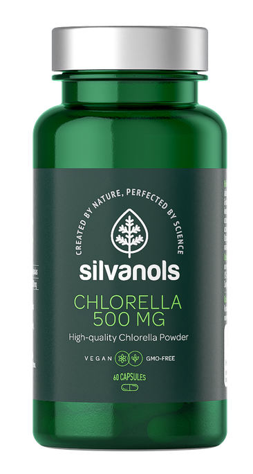 SILVANOLS Chlorella 500mg kapsulas, 60 gab. - 1