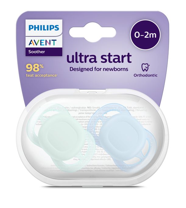 PHILIPS Avent Ultra Start Boys (0-2 m.) māneklītis, 2 gab. - 2