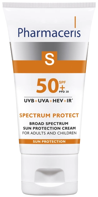 PHARMACERIS S Spectrum Protect SPF 50+ saules aizsarglīdzeklis, 50 ml - 1