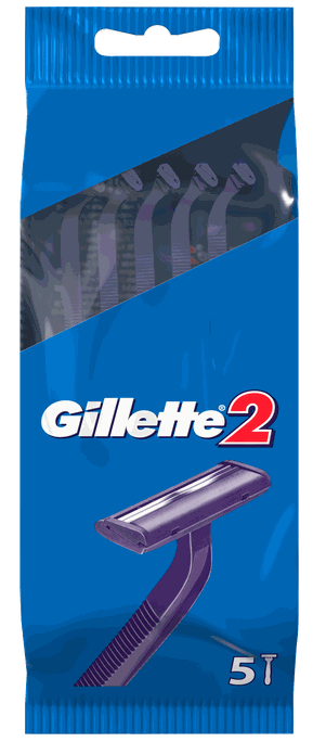 GILLETTE 2 vienreizlietojamie skuvekļi, 5 gab. - 1