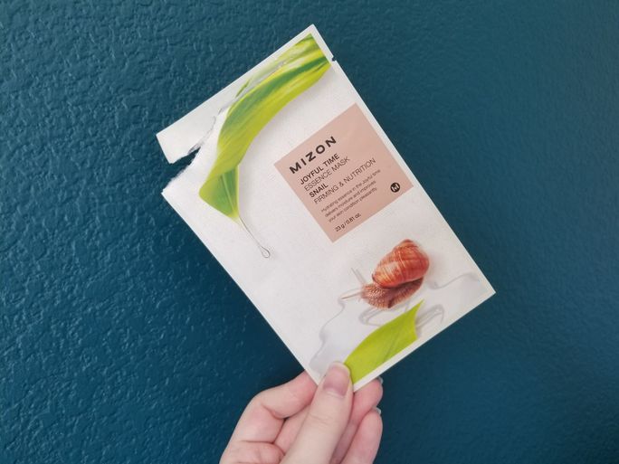 MIZON Joyful Time Snail sejas maska, 23 g - 2