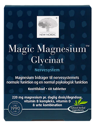 NEW NORDIC Magic Magnesium Glycinat tabletes, 60 gab. - 1