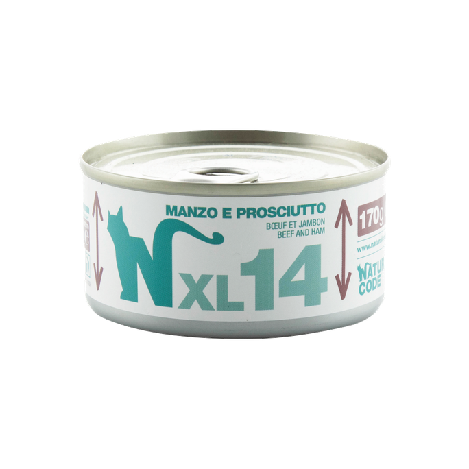 NATURAL CODE XL 14 Liellops Un Šķinķis mitrā barība, 170 g - 1