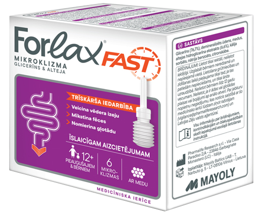 FORLAX Fast 9g mikroklizma, 6 gab. - 1