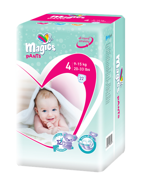 MAGICS Pants Maxi 4 (9-15 kg) biksītes, 22 gab. - 1