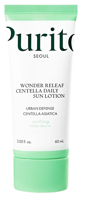 PURITO Wonder Releaf Centella Daily Sun SPF 50+ saules aizsarglīdzeklis, 60 ml - 1