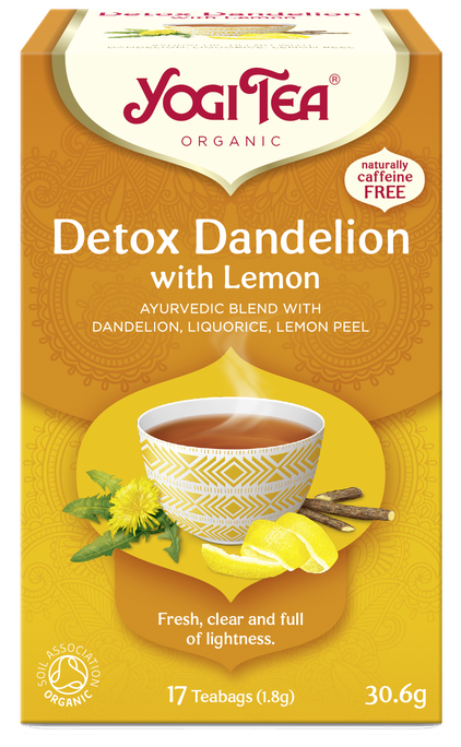 YOGI TEA Detox Dandelion With Lemon Bio tēja maisiņos, 17 gab. - 1