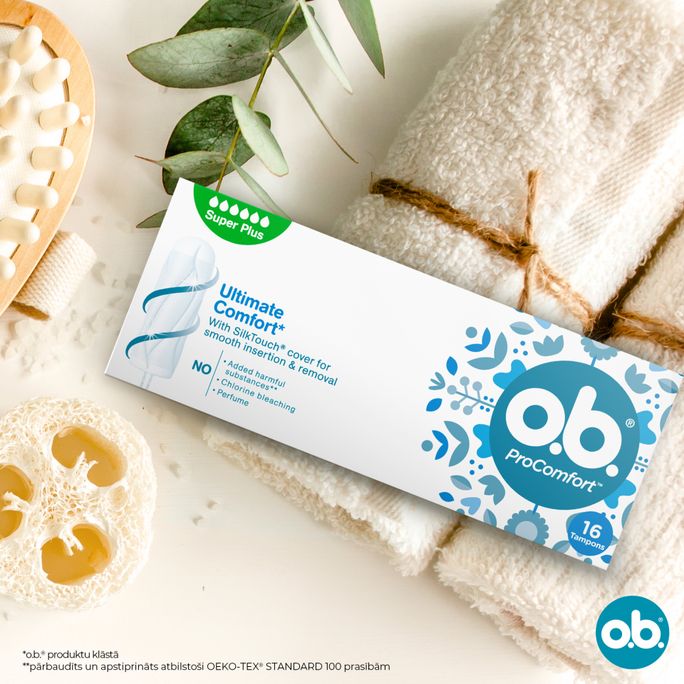 O.B. Ultimate Comfort Super Plus tamponi, 16 gab. - 2