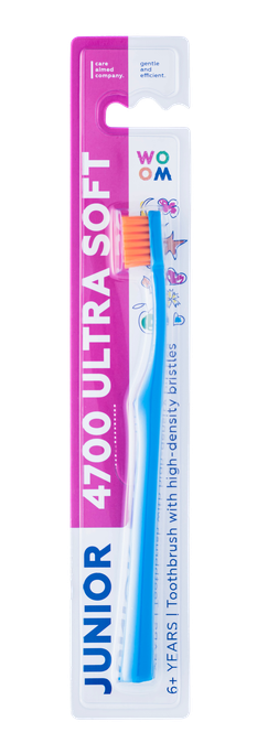 WOOM Junior 4700 Ultra Soft zobu birste, 1 gab. - 1