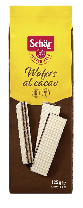 SCHAR Wafers Al Cacao bezglutēna vafeles šokolādē, 125 g - 1