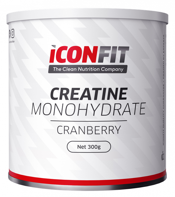 ICONFIT Creatine Monohydrate Cranberry pulveris, 300 g - 1