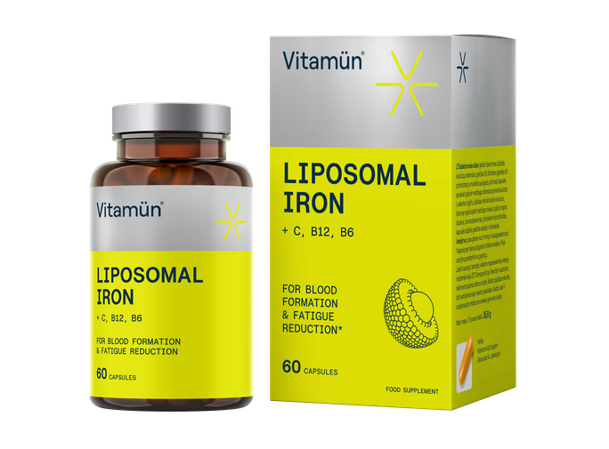 VITAMUN Liposomal Iron kapsulas, 60 gab. - 1