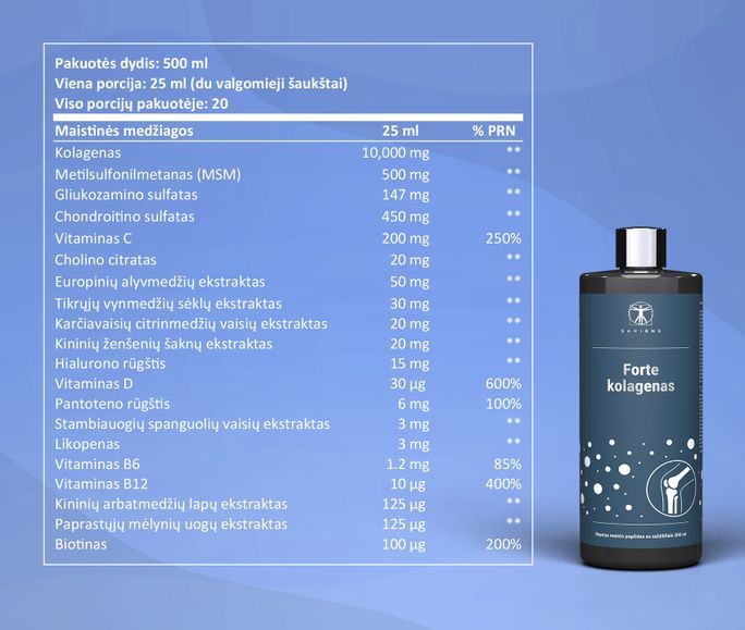 SAPIENS Forte Kolagenas skystis, 500 ml - 3