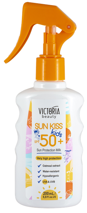 VICTORIA BEAUTY Sun Kiss SPF50+ vaikams apsauginis kremas nuo saulės, 200 ml - 1