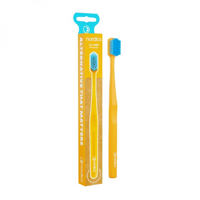 NORDICS Premium Yellow zobu birste, 1 gab. - 2
