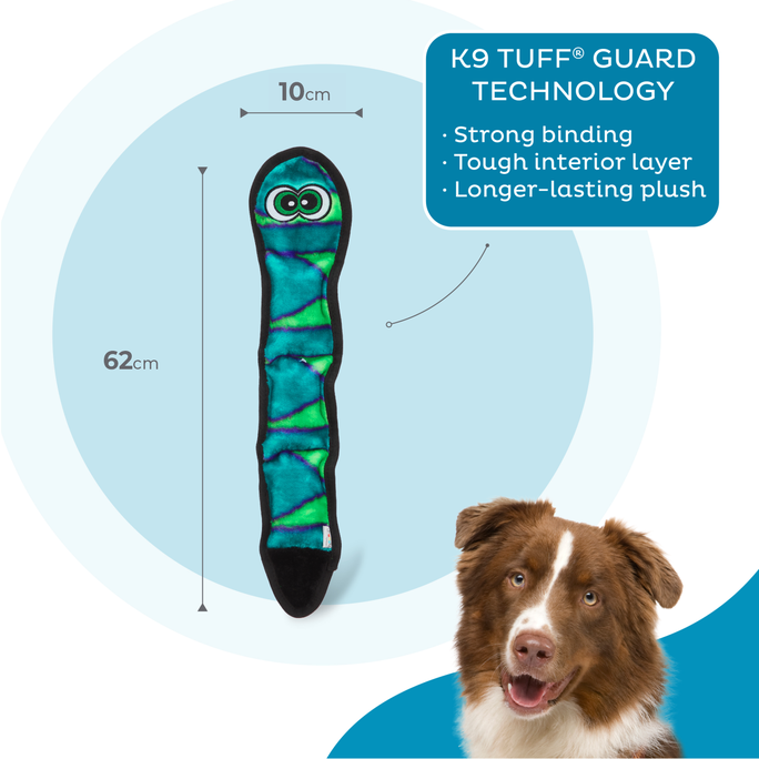 OUTWARD HOUND Durablez Snake, Zila L rotaļlieta, 1 gab. - 3