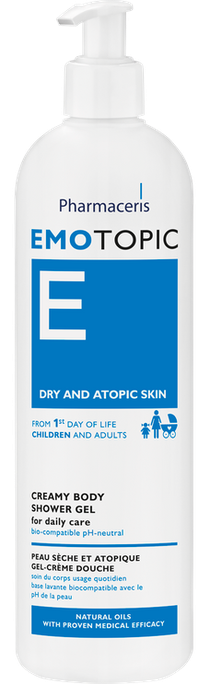 PHARMACERIS E Emotopic dušas želeja, 400 ml - 1