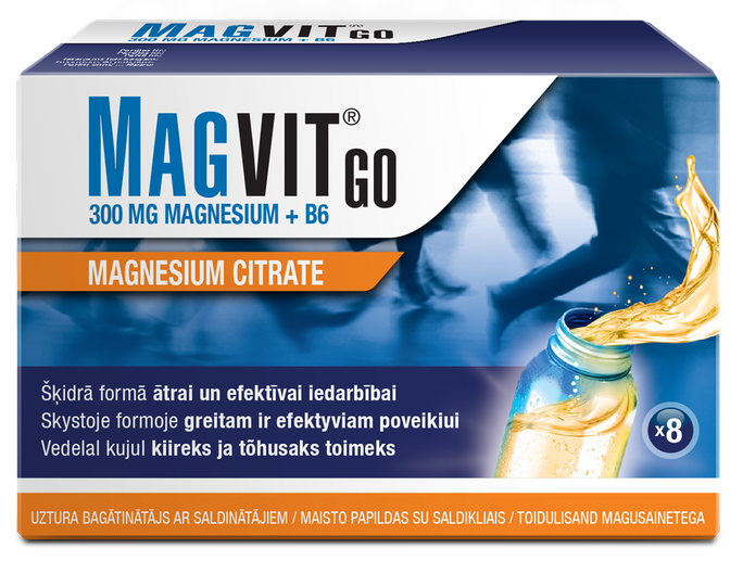 MAGVIT Go 300 mg (30 ml) pudelītes, 8 gab. - 1