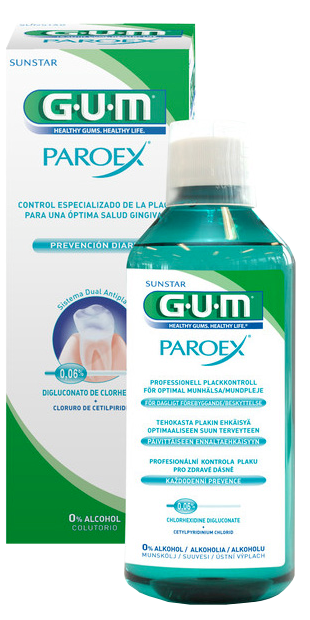 GUM Paroex 0,06% CHX mutes skalojamais līdzeklis, 500 ml - 2