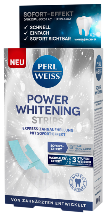 PERLWEISS Power Whitening zobu balināšanas plāksnītes, 5 gab. - 1