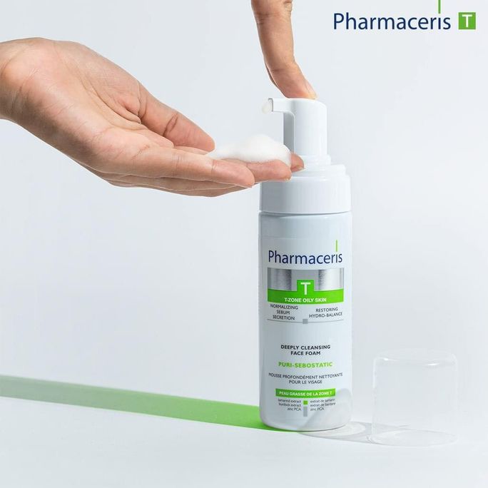 PHARMACERIS T Puri-Sebostatic attīrošas putas, 150 ml - 2