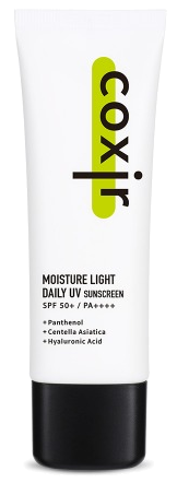 COXIR Moisture Light Daily UV SPF50+ PA++++ saules aizsarglīdzeklis, 50 ml - 1