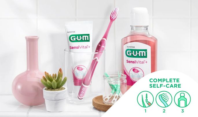 GUM Pro Sensitive zobu birste, 1 gab. - 4