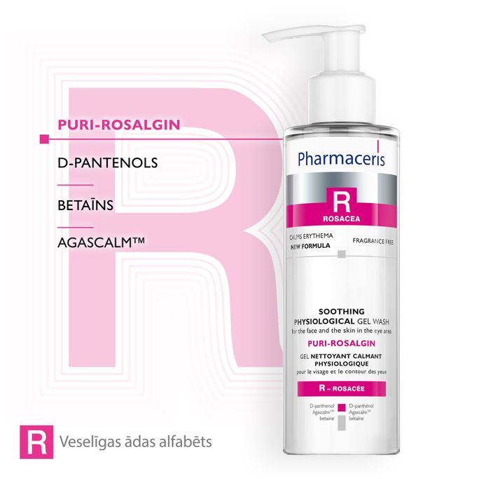 PHARMACERIS R Puri-Rosalgin želeja sejas mazgāšanai, 190 ml - 3