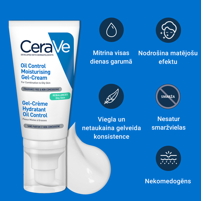 CERAVE Oil Control Moisturising sejas krēms, 52 ml - 4