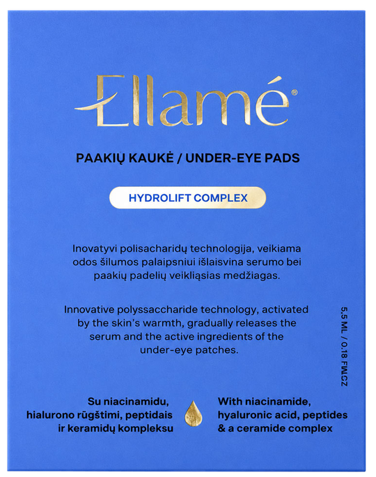 ELLAME Hydrolift Complex Silk akių kaukė, 1 vnt. - 1