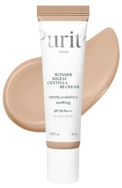 PURITO Wonder Releaf Centella BB Cream #21 Light Beige SPF30 sejas krēms, 30 ml - 1