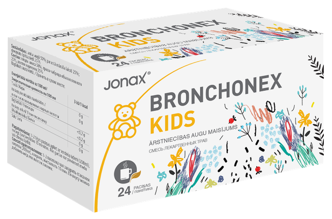 JONAX Bronchonex Kids tēja maisiņos, 24 gab. - 1