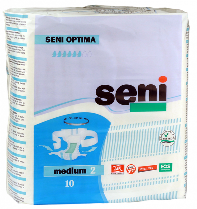 SENI Optima M (70-105 cm) autiņbiksītes, 10 gab. - 1