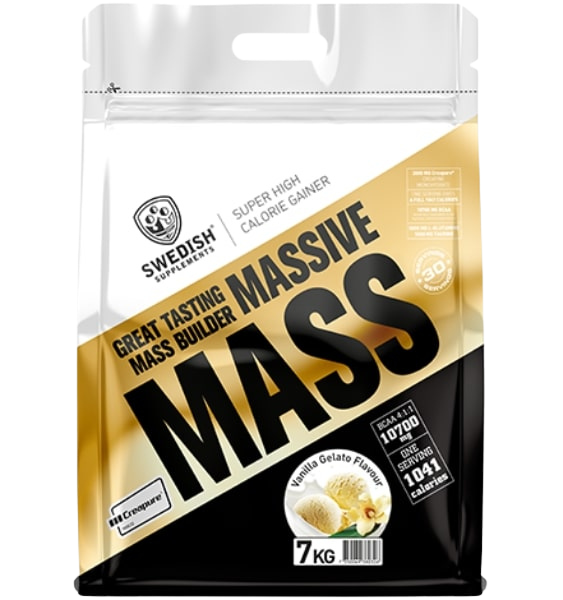 SWEDISH SUPPLEMENTS Massive Mass Vanilla Gelato Cream pulveris, 7000 g - 1