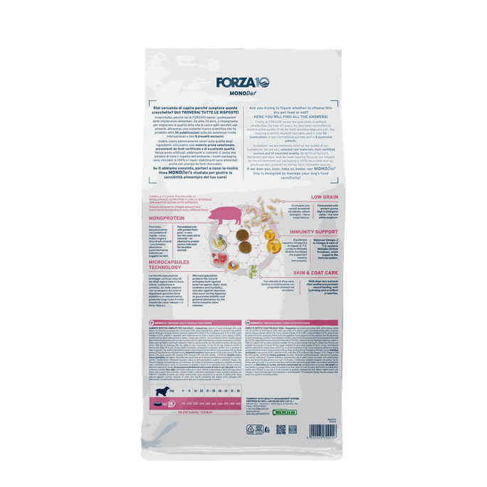 FORZA10 Monodiet Medium Adult Ar Cūku Un Kartupeļiem, Suņiem sausā barība, 12 kg - 2