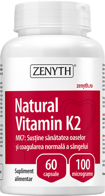 ZENYTH Dabīgais K2 vitamīns kapsulas, 60 gab. - 1