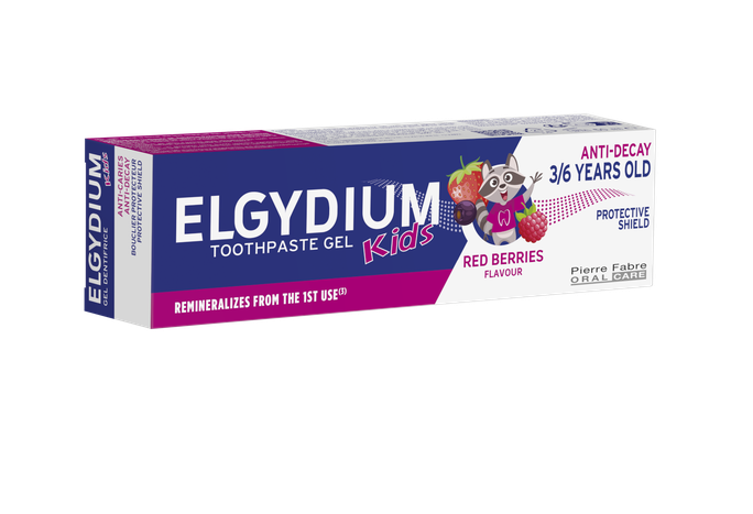 ELGYDIUM Kids Red Berries zobu pasta, 50 ml - 2