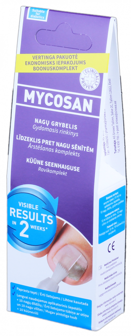 MYCOSAN XL nagų priežiūros, nuo grybelio, gelis, 10 ml - 1