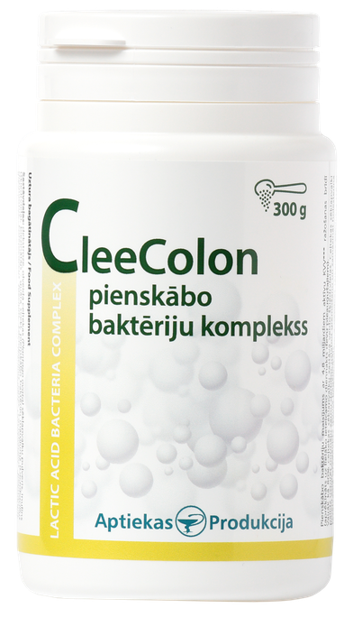 APTIEKAS PRODUKCIJA CleeColon Pienskābo Baktēriju Komplekss pulveris, 300 g - 1