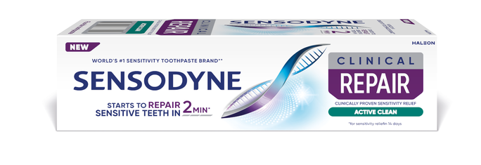 SENSODYNE Clinical Repair Active Clean zobu pasta, 75 ml - 2