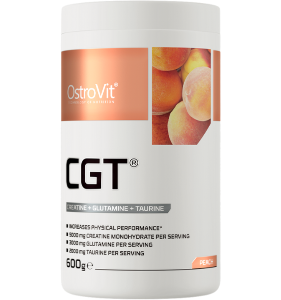 OSTROVIT CGT Peach, persikų skonio milteliai, 600 g - 1