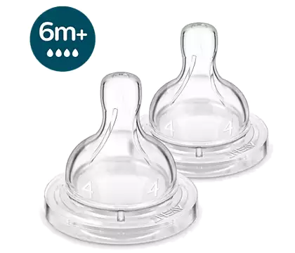 PHILIPS Avent 6m+ ātras plūsmas knupis, 2 gab. - 1