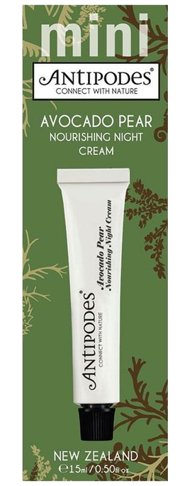 ANTIPODES Mini Avocado Pear Nourishing Night sejas krēms, 15 ml - 1